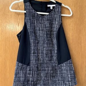 Banana Republic black tweed blouse